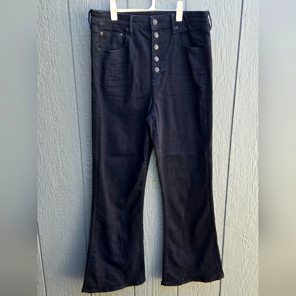 American Eagle Black "Next Level Stretch" Flared Pants